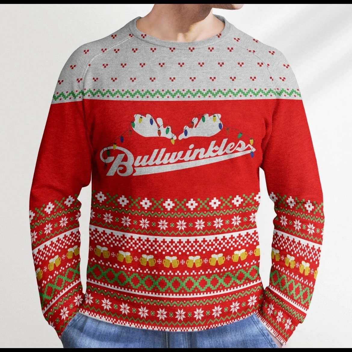 Budweiser 2025 xmas sweater